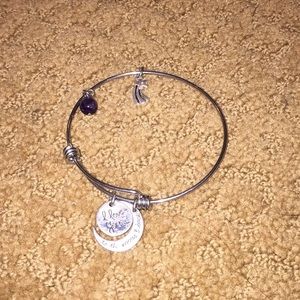 I love you to the moon and back bracelet